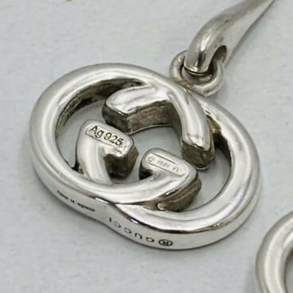 Gucci Luxury Logo Statement Earrings Sterling Silver ✨💫 - Picture 8 of 9